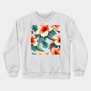 Hibiscus Flowers Pattern 16 Crewneck Sweatshirt